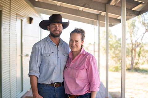 Robert and Ruth Chaplain standing together